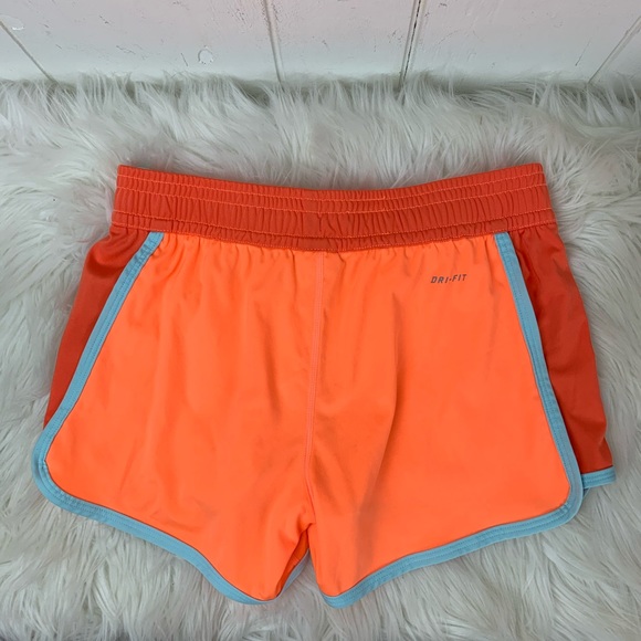 Nike Athletic Running Shorts XS Neon Orange - Picture 2 of 3